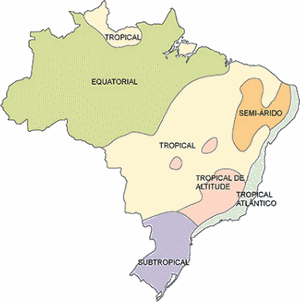 Mapa de Climas do Brasil