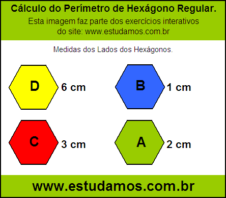 Hexagono Com Lados Medindo 2 cm