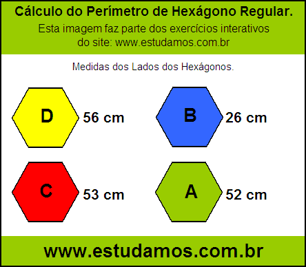 Hexagono Com Lados Medindo 56 cm