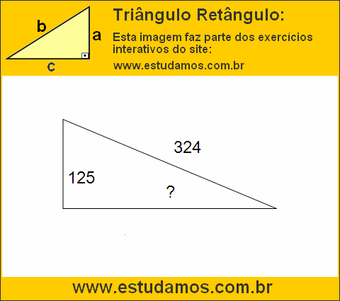 Triângulo Retângulo Com Hipotenusa Medindo 324 Metros