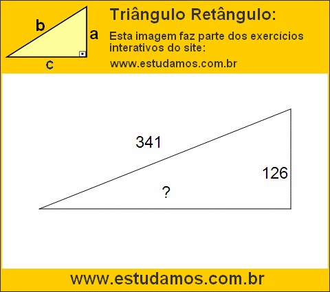 Triângulo Retângulo Com Hipotenusa Medindo 341 Metros