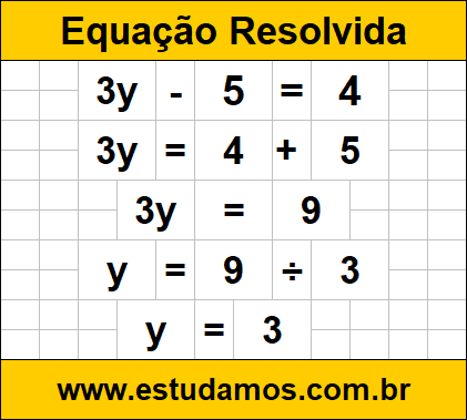 Exercício Grátis Para Aprender a Resolver Equação Com Uma Incógnita