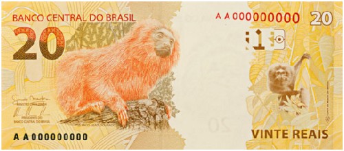 Mico-Leão-Dourado é a Imagem da Nota de 20 Reais