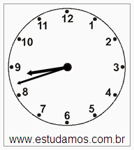 Relógio 8 h 42 min