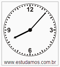 Relógio 8 h 07 min