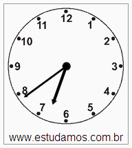 Relógio 6 h 39 min