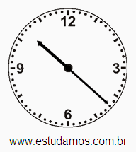 Relógio 10 h 22 min