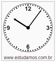 Relógio 10 h 06 min