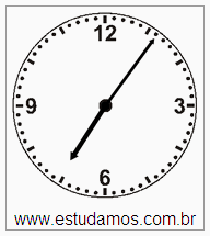 Relógio 7 h 06 min