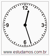 Relógio 12 h 27 min