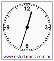 Relógio 12 h 33 min