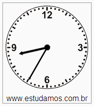 Relógio 8 h 35 min