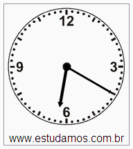 Relógio 6 h 20 min