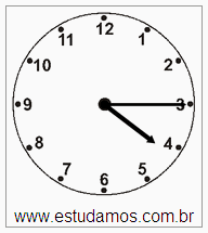 Relógio 4 h 15 min