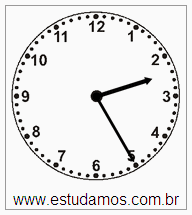 Relógio 2 h 25 min