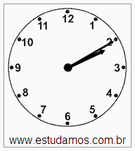 Relógio 2 h 10 min