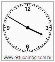 Relógio 3 h 50 min