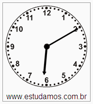 Relógio 6 h 10 min