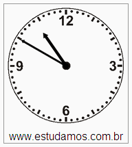 Relógio 10 h 50 min