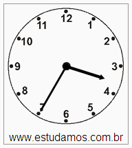 Relógio 3 h 35 min