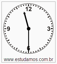 Relógio 11 h 30 min