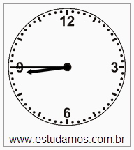 Relógio de ponteiro com horas e minutos para imprimir!