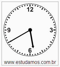 Relógio 5 h 40 min