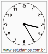 Relógio 3 h 25 min