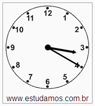 Relógio 3 h 20 min