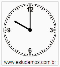 Relógio 10 h 00 min