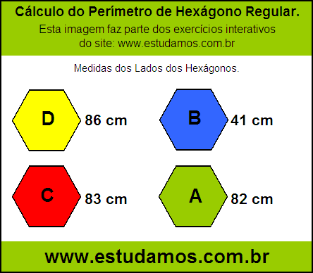 Hexagono Com Lados Medindo 86 cm