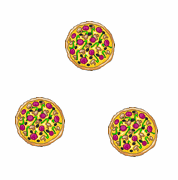 3 Pizzas