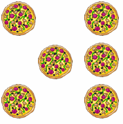 6 Pizzas