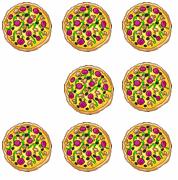 8 Pizzas