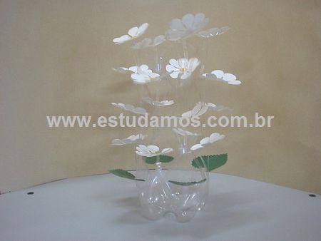 Flores Artificiais Garrafa Pet